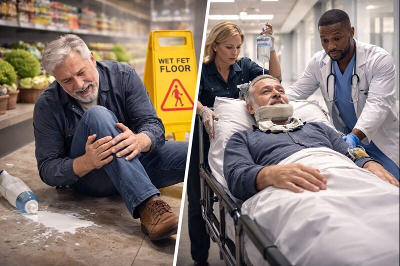 Cuidados Médicos Críticos Tras un Accidente por Resbalón y Caída