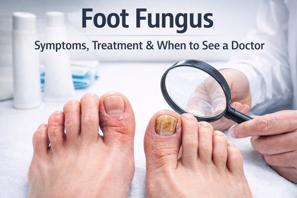Foot fungus treatment and diagnosis