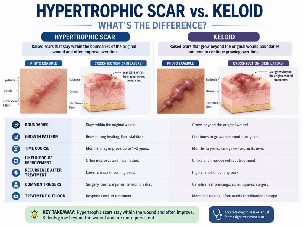 Hypertrophic Scar vs. Keloid: What’s the Difference?