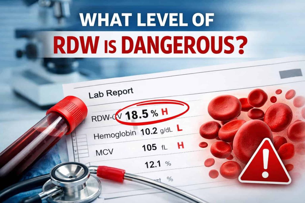 What is a dangerous RDW level?